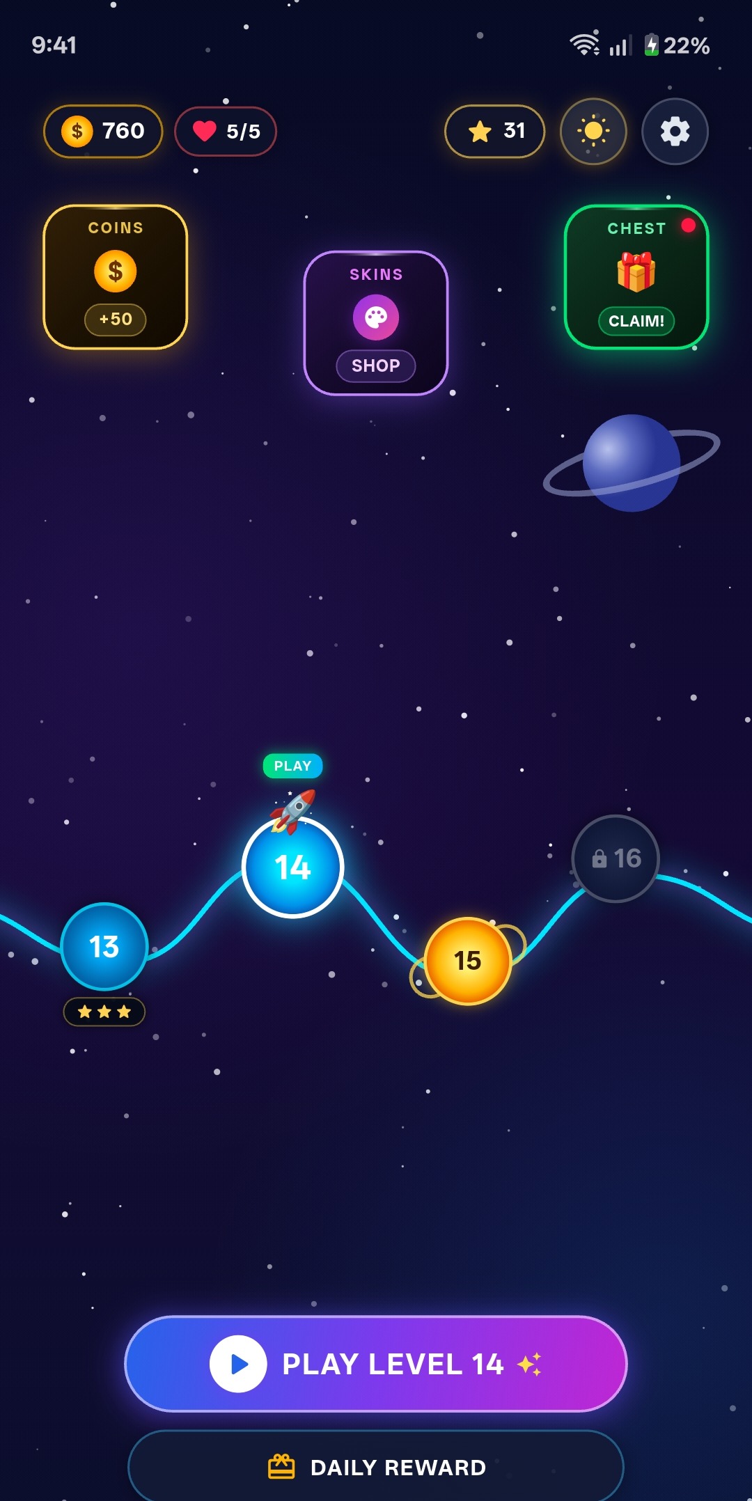Cosmic Dark level map along the cosmic highway